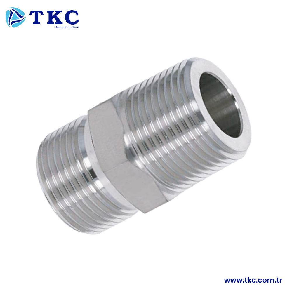 TKC 77106 Paslanmaz Dili Hex Nipel