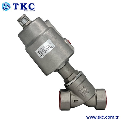 TKC8072 Threaded Angle Seat Valve (Single Acting)