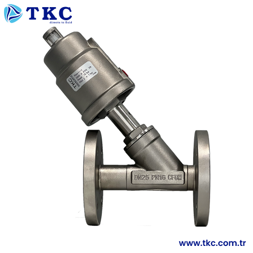 TKC8082 Flan�l� Pn�matik Pistonlu Vana