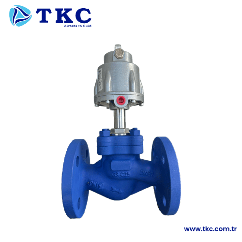 TKC8090 T Tipi Pn�matik Pistonlu D�k�m Vana